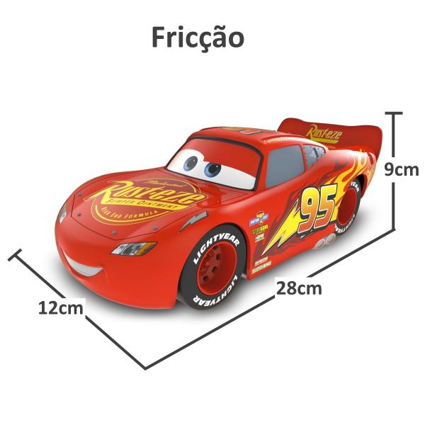 Imagem de Carrinho Relâmpago Mcqueen do Carros Grande 28cm Fricção