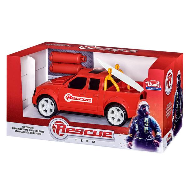 Imagem de Carrinho Resgate Pick Up Rescue Team 472 - Usual Brinquedos