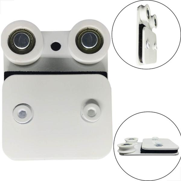 Carrinho Roldana 1126 Dupla stanley Porta De Vidro - Branco - Mettallfleck Imagem de Carrinho Roldana 1126 Dupla stanley Porta De Vidro - Branco