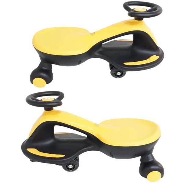 Imagem de Carrinho Rolimã Car com Giro Elétrico Infantil Brinquedo Criança Bateria 12V Brinqway BW189 Amarelo