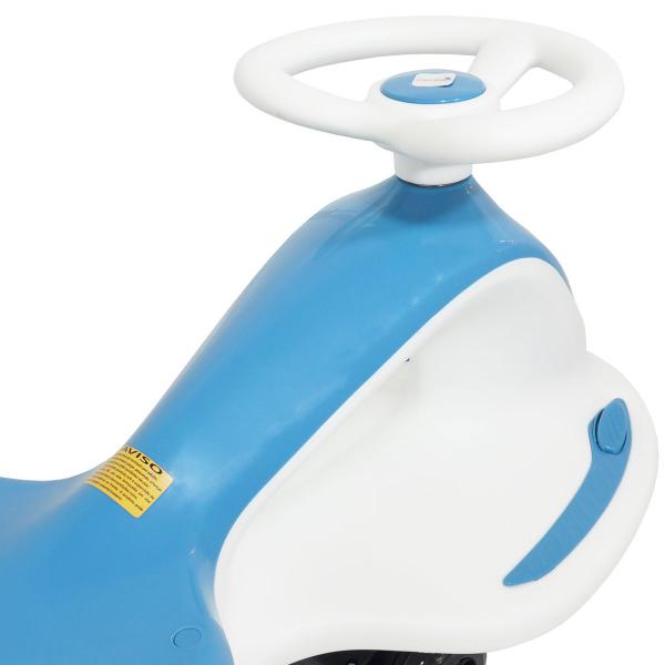 Imagem de Carrinho Rolimã Car com Giro Elétrico Infantil Brinquedo Criança Bateria 6V Brinqway BW-188 Branco