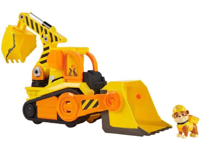 Carrinho Rubbles Patrulha Canina Construção - Rubble e Crew com Figura Sunny Brinquedos Imagem de Carrinho Rubbles Patrulha Canina Construção - Rubble e Crew com Figura Sunny Brinquedos