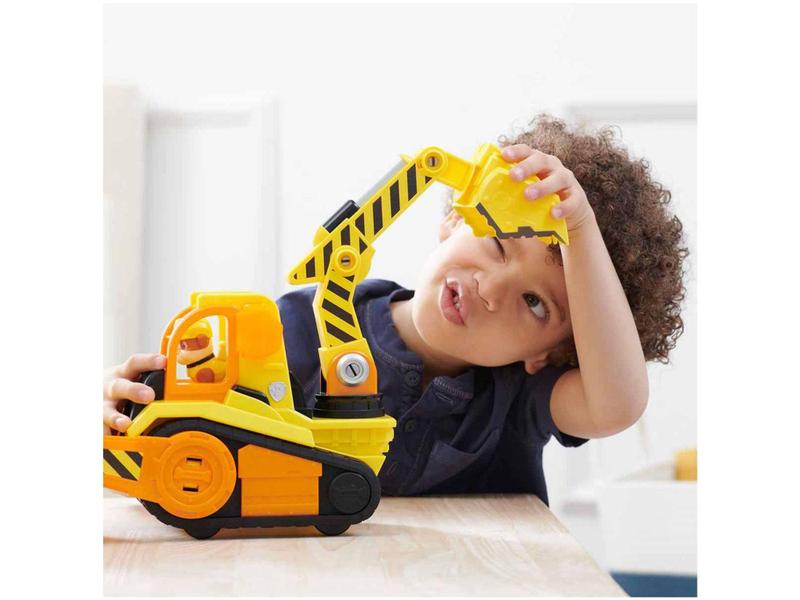 Carrinho Rubbles Patrulha Canina Construção - Rubble e Crew com Figura Sunny Brinquedos Imagem de Carrinho Rubbles Patrulha Canina Construção - Rubble e Crew com Figura Sunny Brinquedos