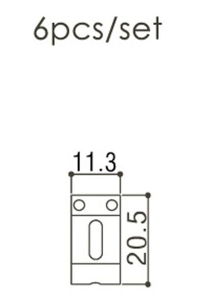 Imagem de Carrinho Saddle De Ponte Guitarra C/6 Niquelado Gotoh  S-101