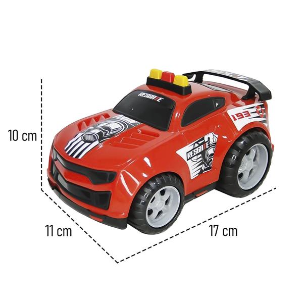 Imagem de Carrinho Split Car Policia Miniatura 17 Cm Na Solapa - Bs Toys