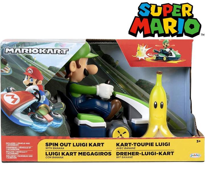 Imagem de Carrinho Super Mario Kart Spin Out Com Banana - Candide