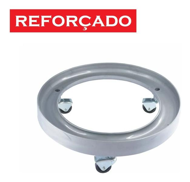 Imagem de Carrinho Suporte Para Botijão De Gás Reforçado Com Rodinhas