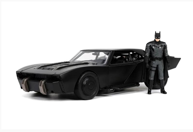 Imagem de Carrinho The Batman Batmobile Batmovel e Batman 2022 1:24 Metals Die Cast Jada