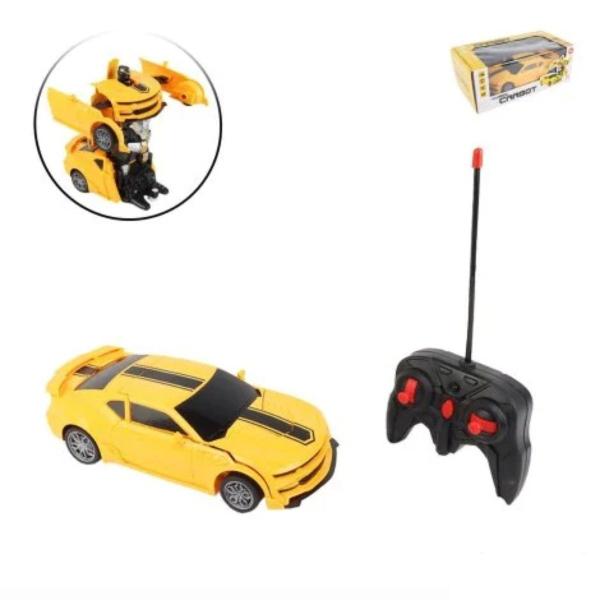 Imagem de Carrinho Transforma em Robô Controle Remoto Transformers 1:18 Brinquedo