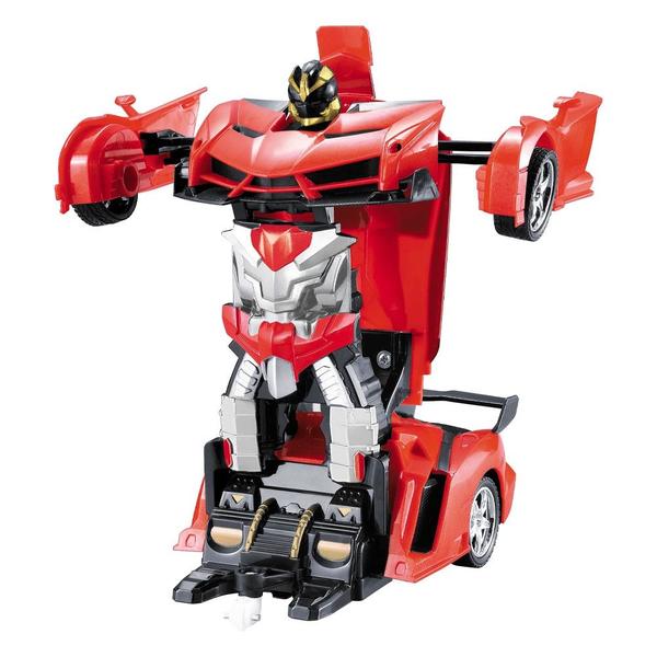 Imagem de Carrinho Transformável Controle Remoto Megaformers Auto Mercury Vermelho Multikids - BR1649