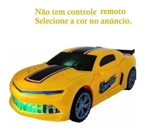 Imagem de Carrinho Transformers Vira Robô Com Luz E Som Bate Volta