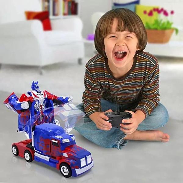 Imagem de Carrinho Transformes Optimus Prime 2 em 1 Robot Truck á Pilha Luz Som