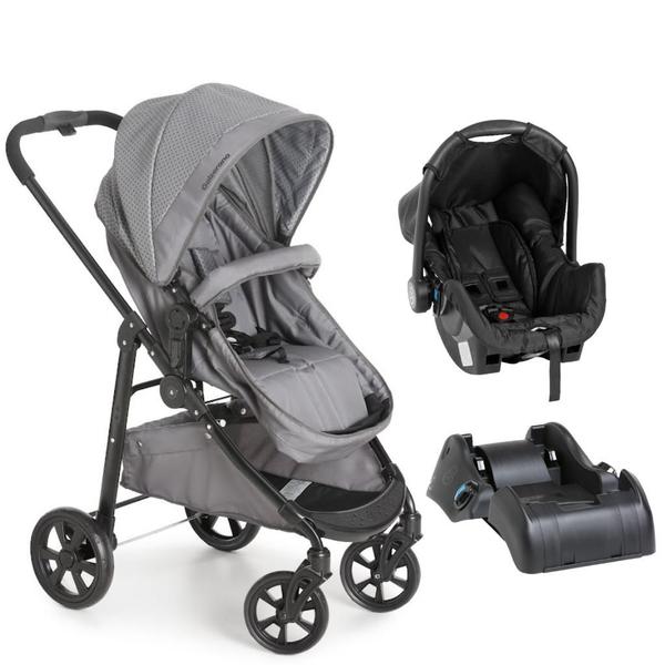 Imagem de Carrinho Travel System Olympus Cinza com Base - Galzerano