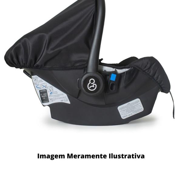 Imagem de Carrinho Travel System Romano Preto com Base - Galzerano