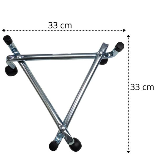 Imagem de Carrinho Triangular Para Botijão Vasos De Plantas 3 Rodinhas Para Utilidade Domestica