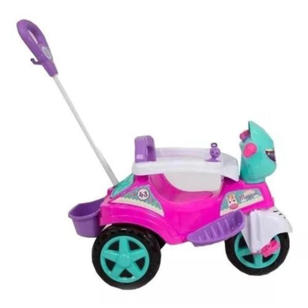 Imagem de Carrinho Triciclo De Passeio Baby City Spider Rosa Maral