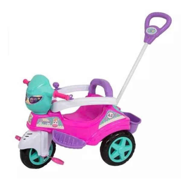 Imagem de Carrinho Triciclo De Passeio Baby City Spider Rosa Maral