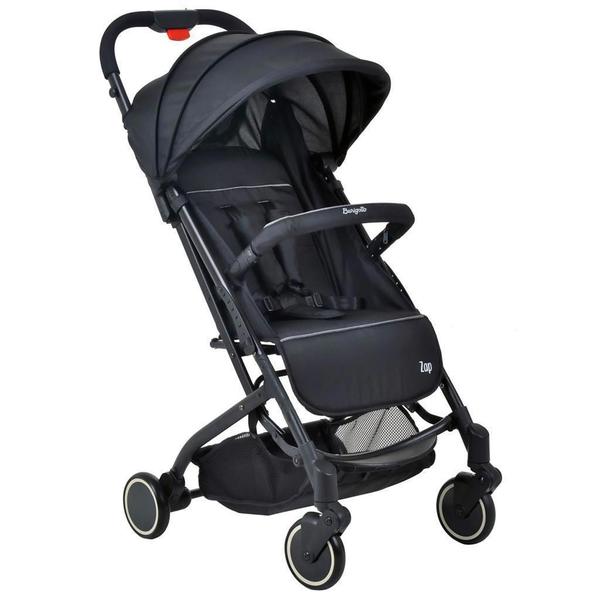 Imagem de Carrinho Zap Black Com Bebê Conforto Touring X Gray E Base