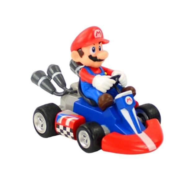 Imagem de Carrinhos de Brinquedo Super Mario Kart - Luigi, Yoshi, Donkey Kong (Pull Back)