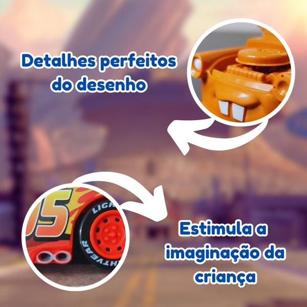 Imagem de Carrinhos Disney Pixar Filme Carros Relâmpago Mcqueen Mate e Mack