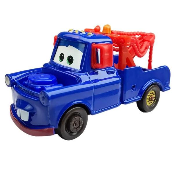 Imagem de Carrinhos Disney Pixar Relâmpago McQueen e Mate - Modelo de Metal Fundido para Crianças