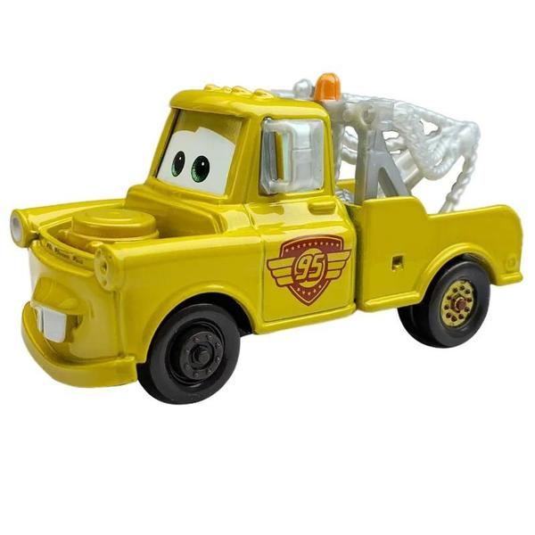 Imagem de Carrinhos Disney Pixar Relâmpago McQueen e Mate - Modelo de Metal Fundido para Crianças