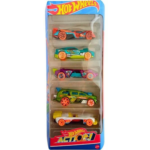 Imagem de Carrinhos Hot Wheels Action 1806 com 5 Carros - Mattel