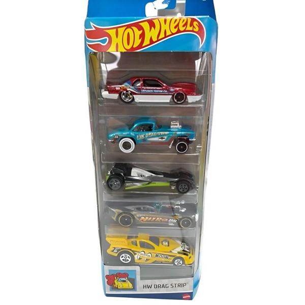 Imagem de Carrinhos Hot Wheels HW Drag Strip 1806 com 5 Carros- Mattel