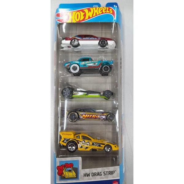 Imagem de Carrinhos Hot Wheels HW Drag Strip 1806 com 5 Carros- Mattel