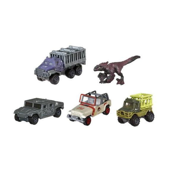 Imagem de Carrinhos Terra Travel Squad Pack 5 Matchbox Jurassic World Dominion HMH28