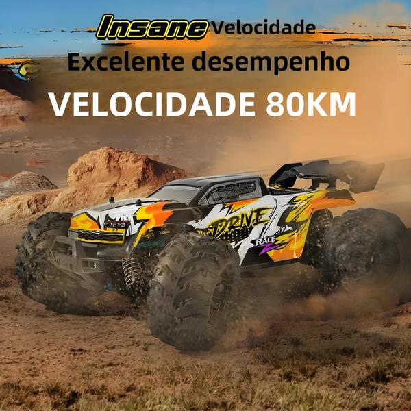 Imagem de Carro 4WD RC De Alta Velocidade 4x4 off Road Drift Racing Brushless Waterproof Truck Controle Remoto