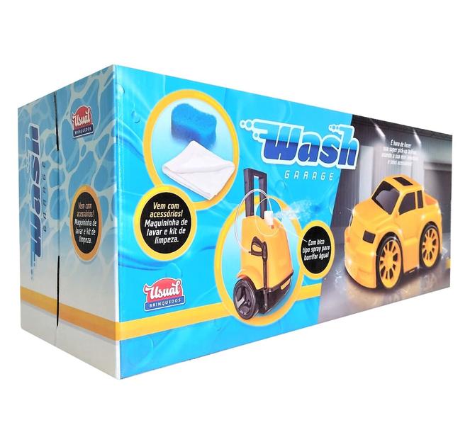 Imagem de Carro Brinquedo Kit Limpeza Lavadora Carrinho Wash Garage