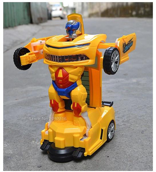 Imagem de Carro Camaro Amarelo Bumblebee Transformers C/ Luz E Som