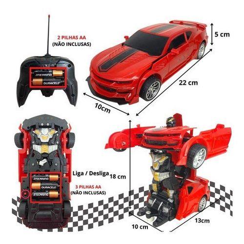 Imagem de Carro Camaro Controle Remoto Vira Robo Transformers.