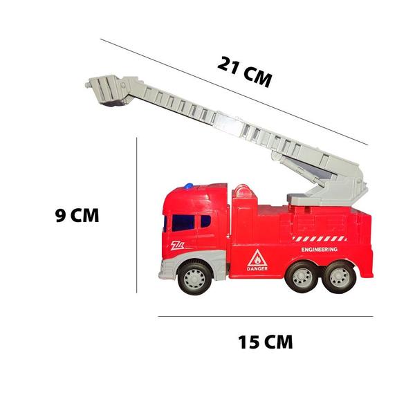 Carro Carrinho Caminhão Bombeiro Com Sons e Luzes Sirene Escada Farol - City Vehicle Imagem de Carro Carrinho Caminhão Bombeiro Com Sons e Luzes Sirene Escada Farol