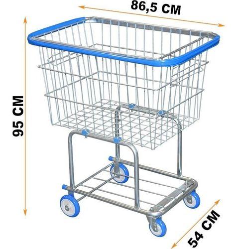 Imagem de Carro Carrinho De Compras Condomínio 140 Litros