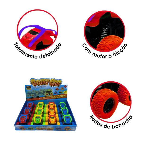 Carro Carrinho Monster C/ Motor À Fricção 360 - Faz Manobras Super Irada - Bee Toys Imagem de Carro Carrinho Monster C/ Motor À Fricção 360 - Faz Manobras Super Irada - Bee Toys