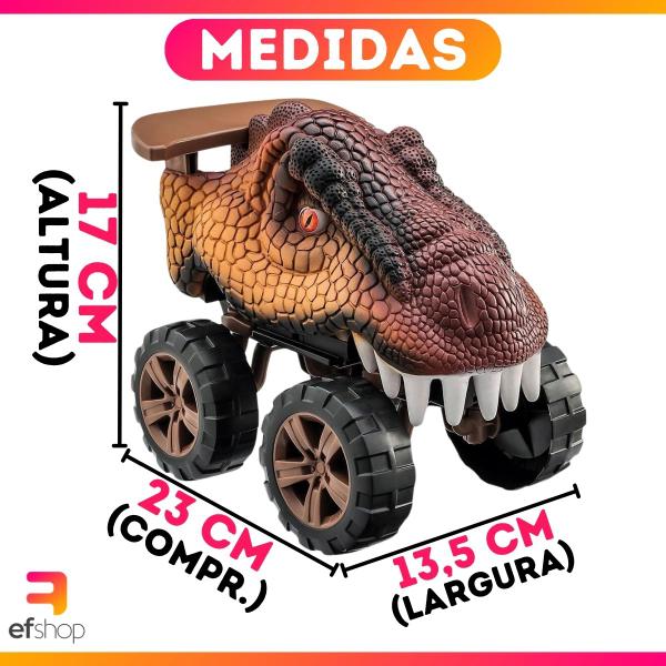 Carro Carrinho T- Rex Dinossauro Animals Off Road - Usual - Usual Brinquedos Imagem de Carro Carrinho T- Rex Dinossauro Animals Off Road - Usual