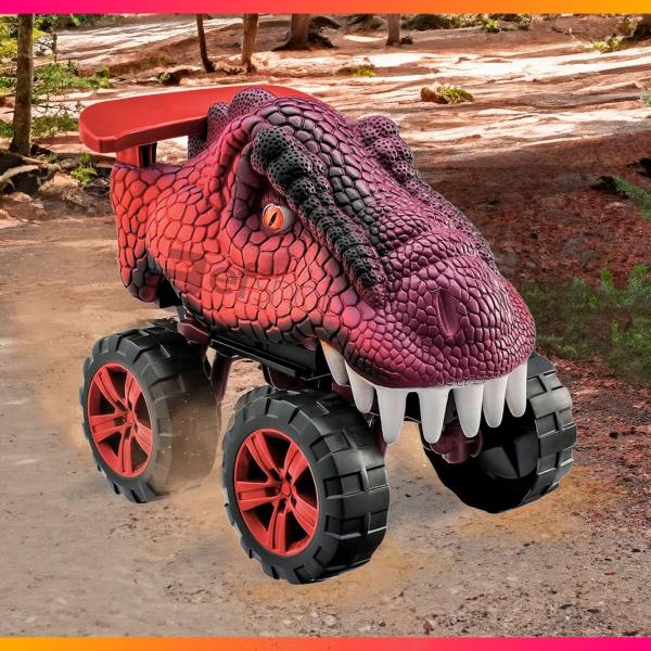 Carro Carrinho T- Rex Dinossauro Animals Off Road - Usual - Usual Brinquedos Imagem de Carro Carrinho T- Rex Dinossauro Animals Off Road - Usual