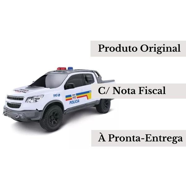 Imagem de Carro Carrinho Viatura Pick-Up S10 Policia Miniatura - Modelos - RJ, MG, PR E Ambiental - Roma