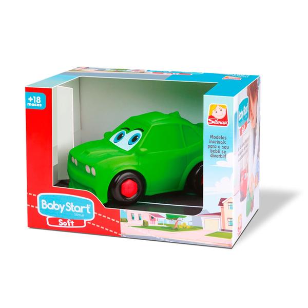 Imagem de Carro Challenger Baby Start Soft Fofinho Macio Emborrachado Para Bebes Silmar Brinquedos