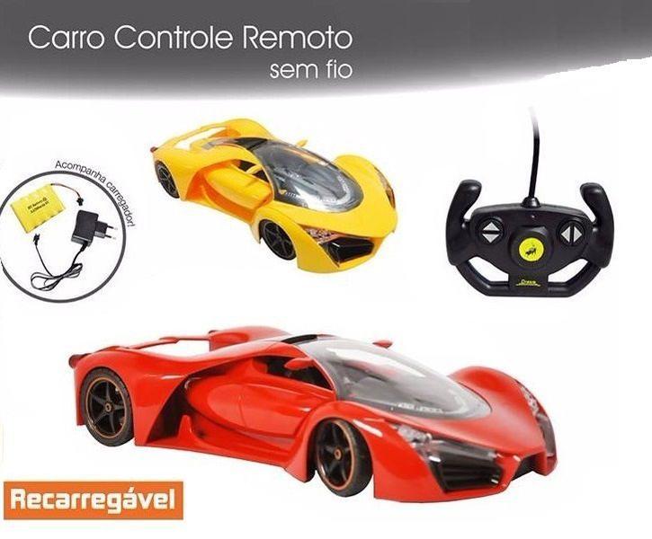 Imagem de Carro com Controle Remoto Sem Fio Sport Com Luz