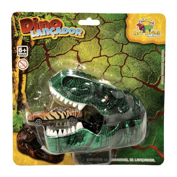 Carro com Dino Lançador ZB182 Carro Tigre - Art Brink Imagem de Carro com Dino Lançador ZB182 Carro Tigre - Art Brink