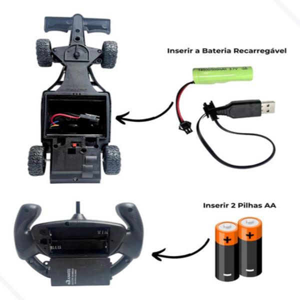 Imagem de Carro Controle Remoto Sem fio Fórmula Racing 4  - Dm Toys