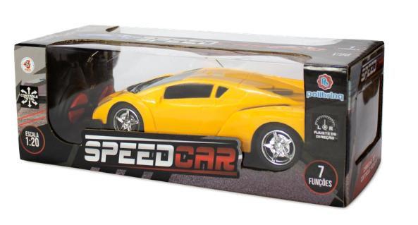 Imagem de Carro Controle Remoto Speed Car 6 Funções Amarelo Polibrinq