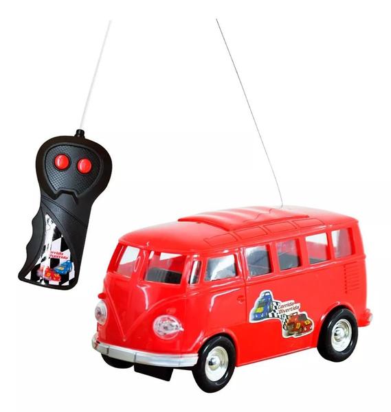 Imagem de Carro Controle Remoto Super Van  Kombi Corrida Divertida Dm