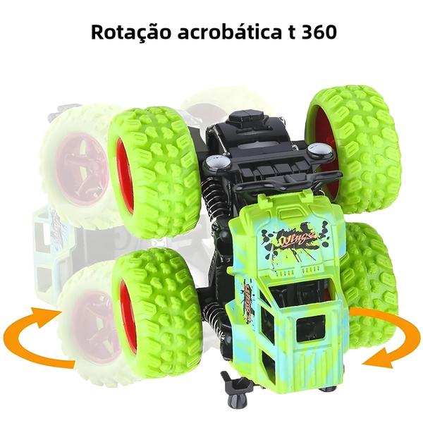 Imagem de Carro de Brinquedo Off-Road 4x4 para Crianças - SUV com Tração Puxar para Trás