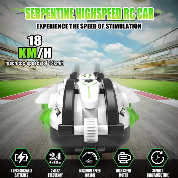 Imagem de Carro de controle remoto Britik RC Stunt Snake 360 para crianças