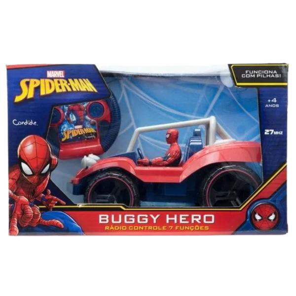 Imagem de Carro de Controle Remoto Buggy Hero Homem-Aranha Candide 5847