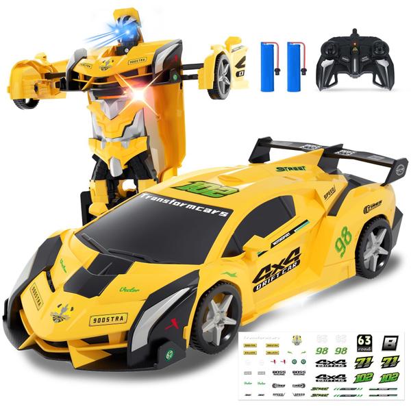 Imagem de Carro de controle remoto Carox Transforming Robot Police 2,4 GHz